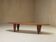 Danish coffee table in the shape of a surfboard from the 1960s.