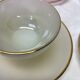 6 vintage cups in iridescent glass