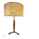 Elegant table lamp with a slender teak body on a tripod brass base, Germany, 1960s.