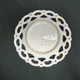 Set of three ceramics with floral decoration from Moustiers, 20th century