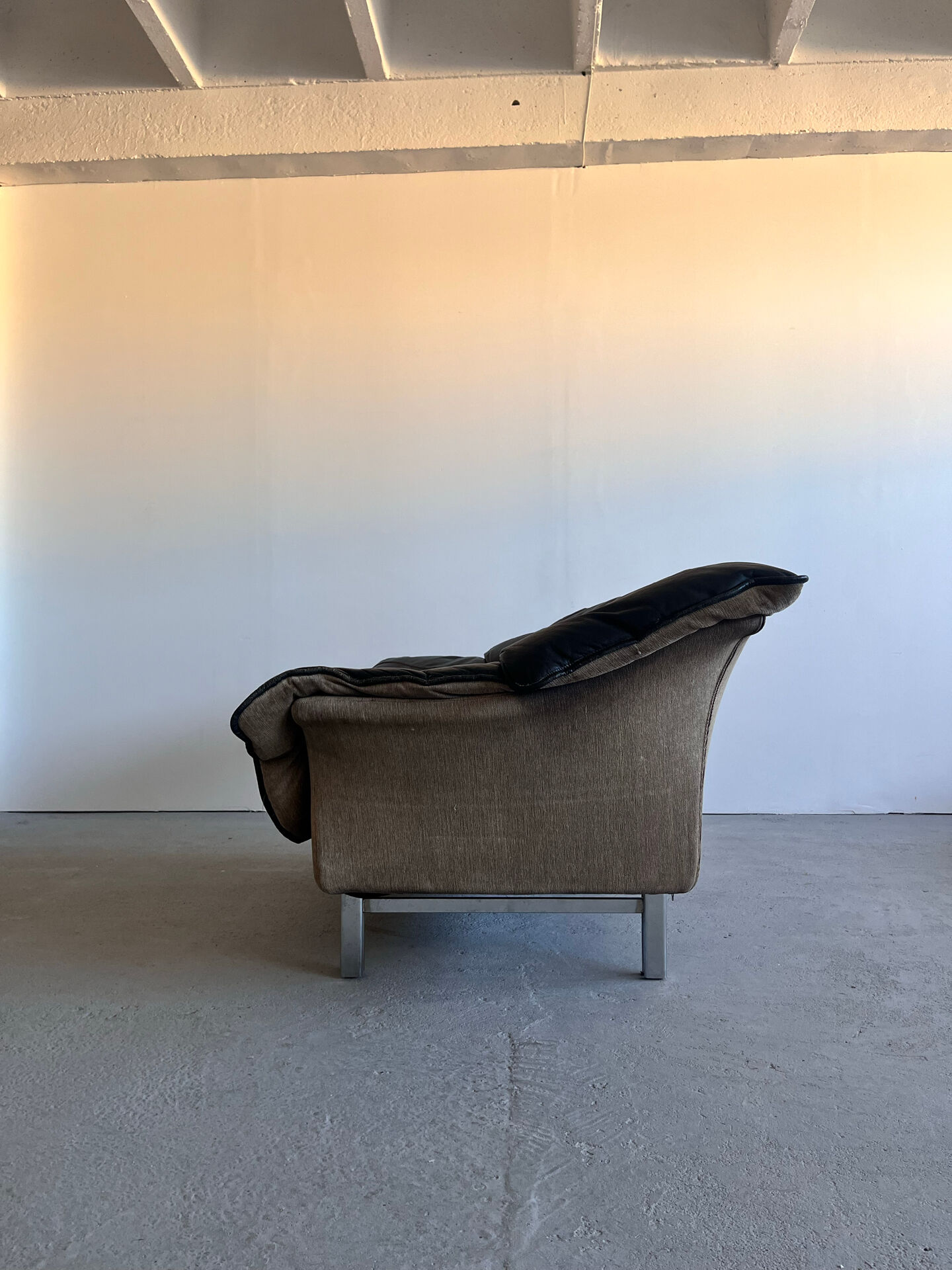 Canapé en cuir par Ulferts Suède, années 1970, milieu du siècle.