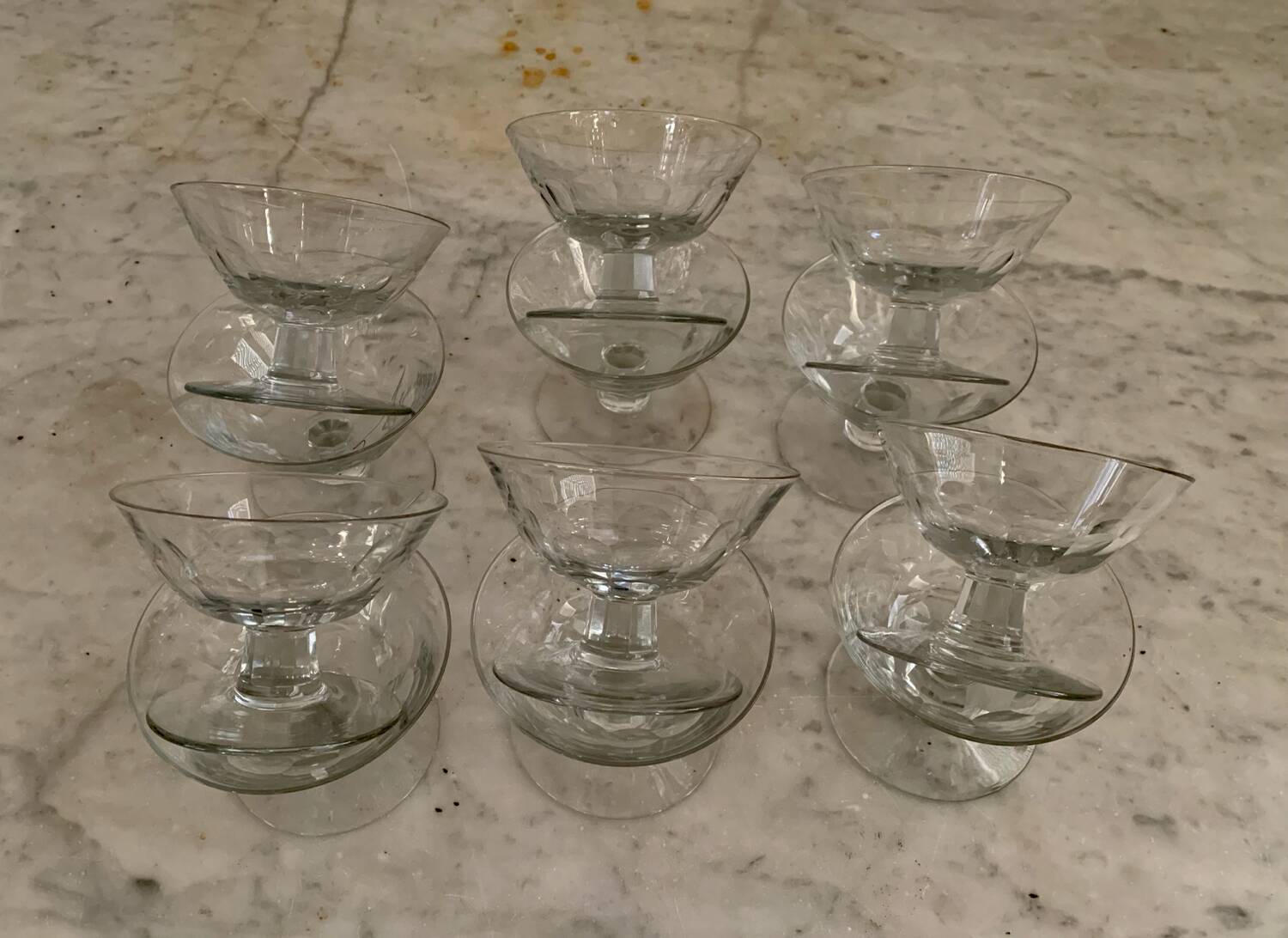 12 champagne glasses