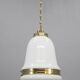 Peter Behrens “Luzette” Art Deco opaline glass pendant, Germany, 1930s