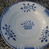 Set de 9 assiettes creuses de Niderviller modèle Paris