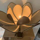 ▪️The Dolphin Lamp Jennings Lotus Lampshade Hollywood Rengency