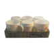 Arcopal service 6 coffee cups scented pea pattern