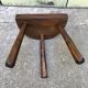Vintage solid wood tripod stool
