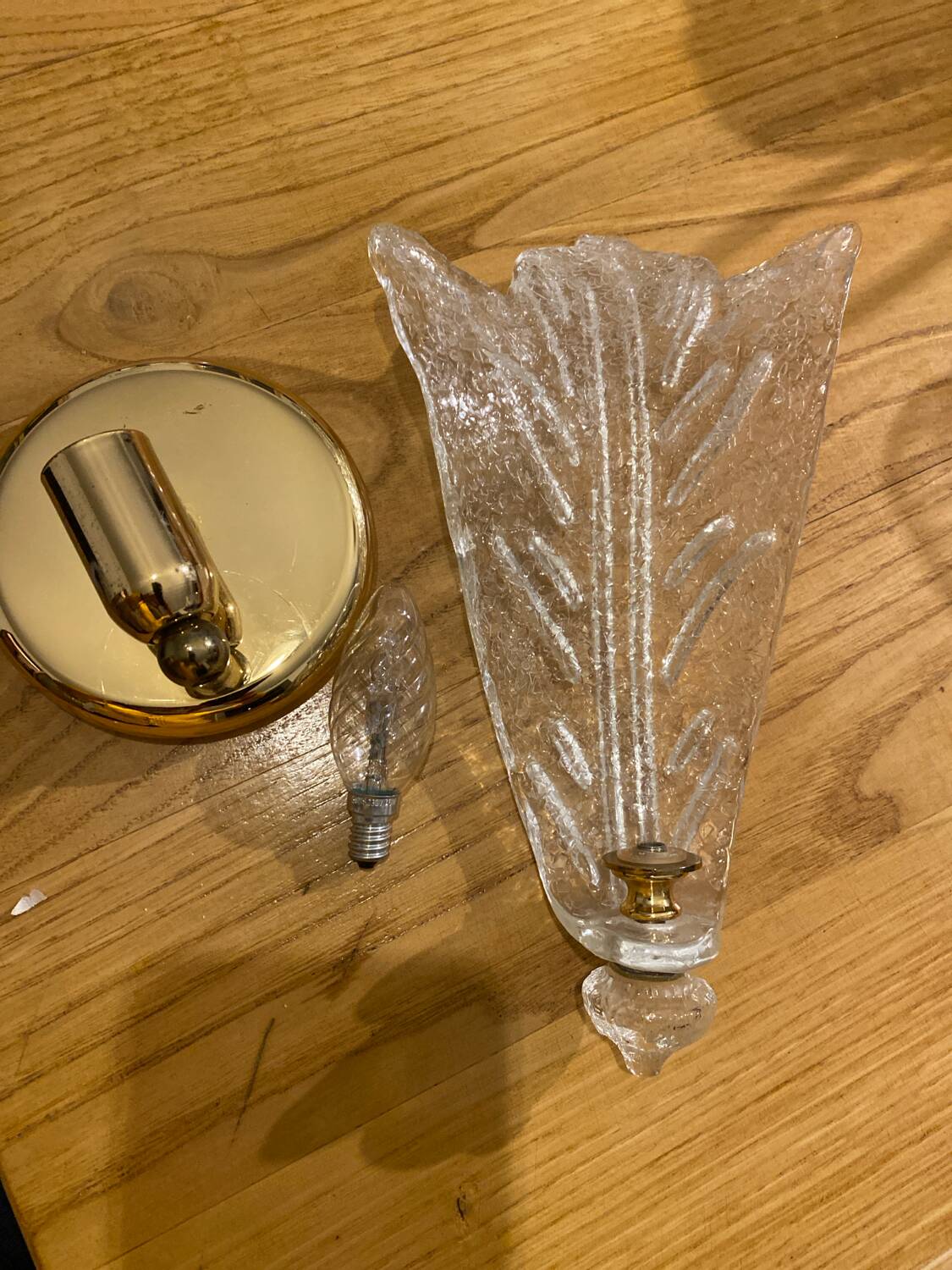 Pair of Murano wall lights