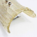 Gold glass wall sconce