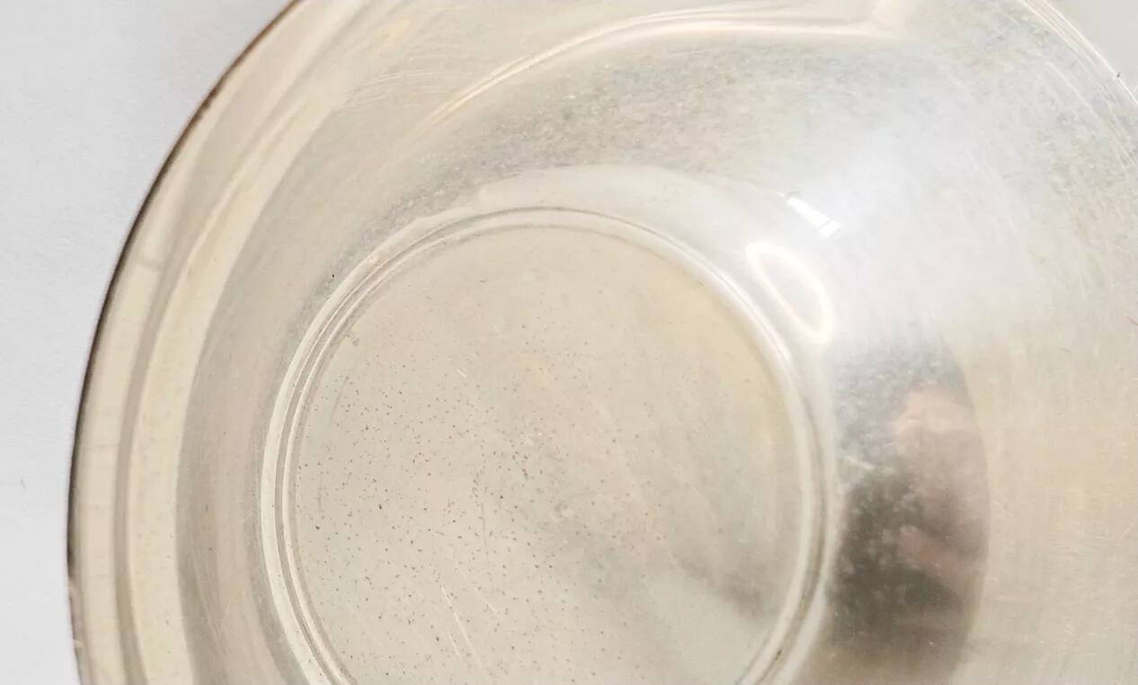 Silver-plated metal cups, ice cream or sorbet cups