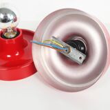 Pair of petite Disc sconces selected by Charlotte Perriand for Les Arcs