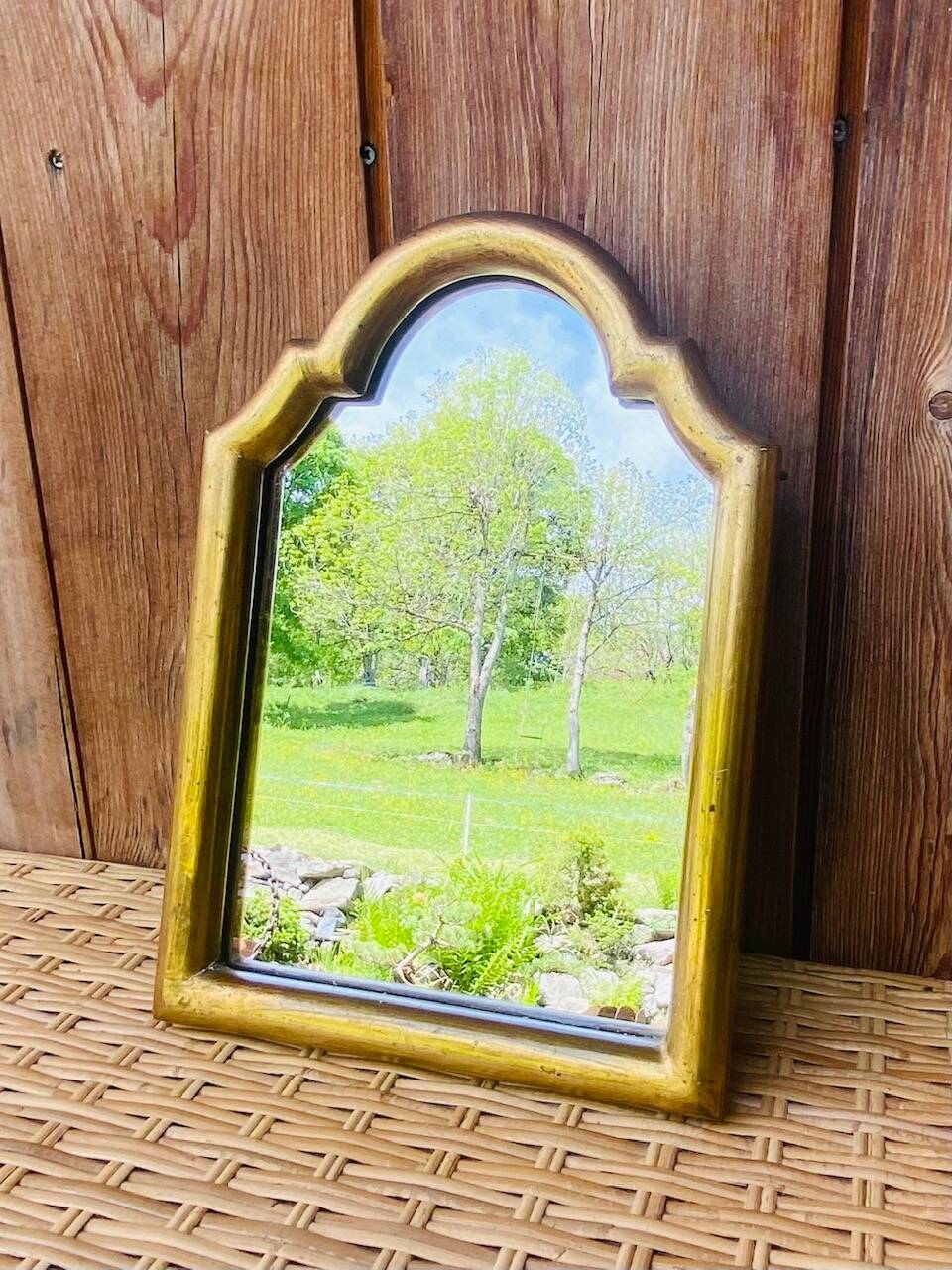 Antique gold mirror 32x22cm