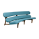 Curved sculptural floating 3-seater sofa dutch design