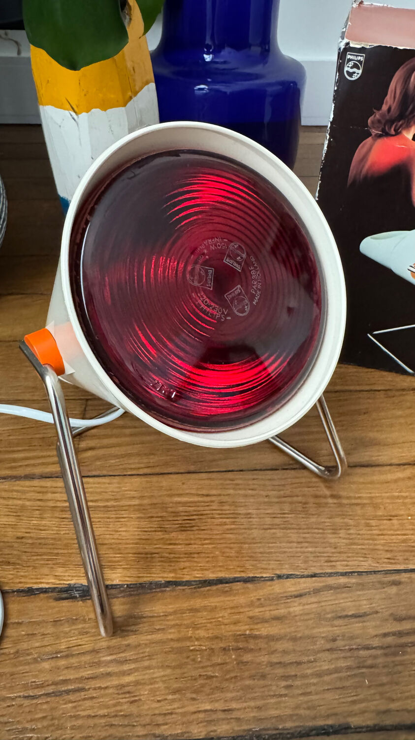 Vintage Philips Infraphil HP 3609 infrared lamp – Excellent condition