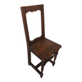 Old vintage raw wood lorraine chair