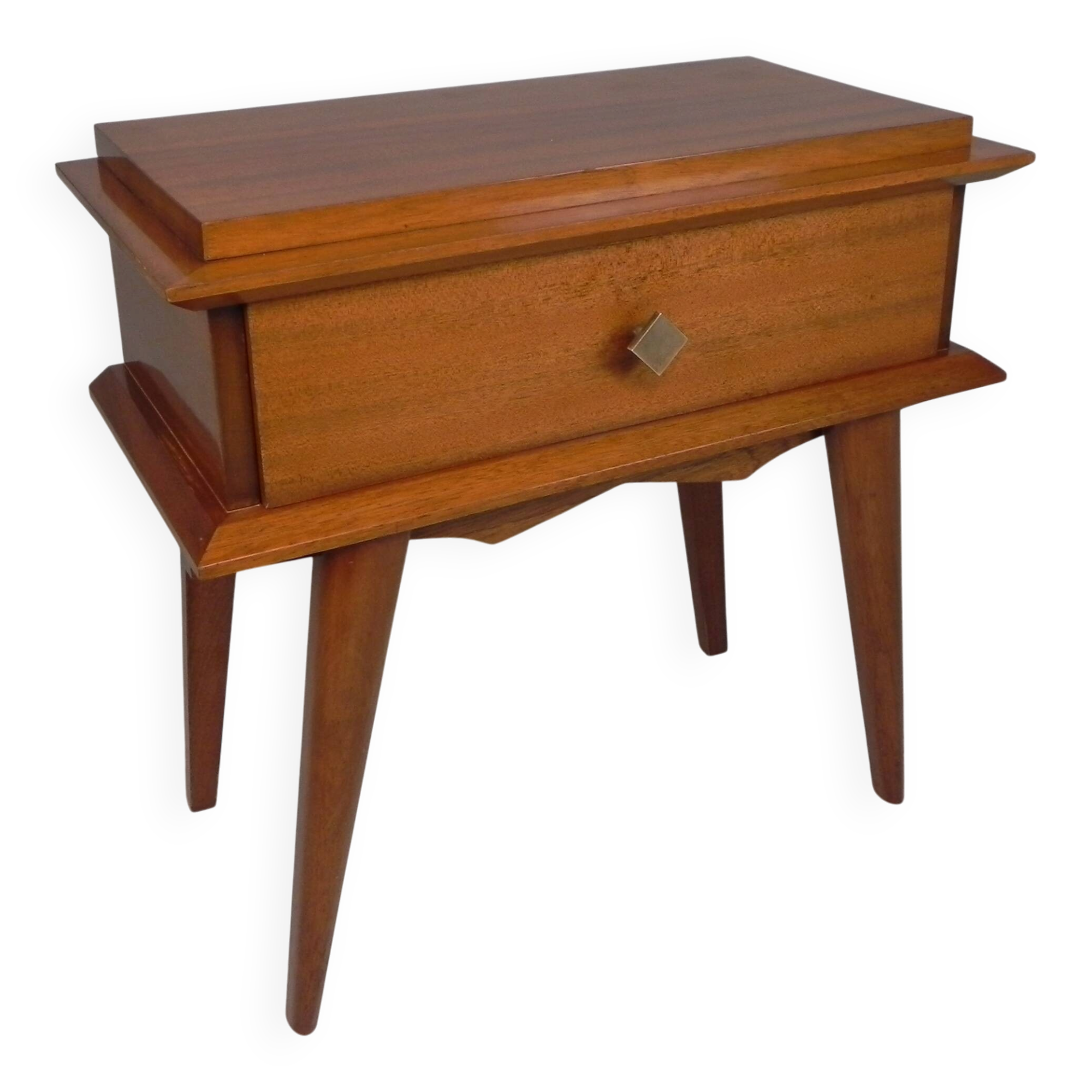 Table de chevet vintage en teck, années 1960