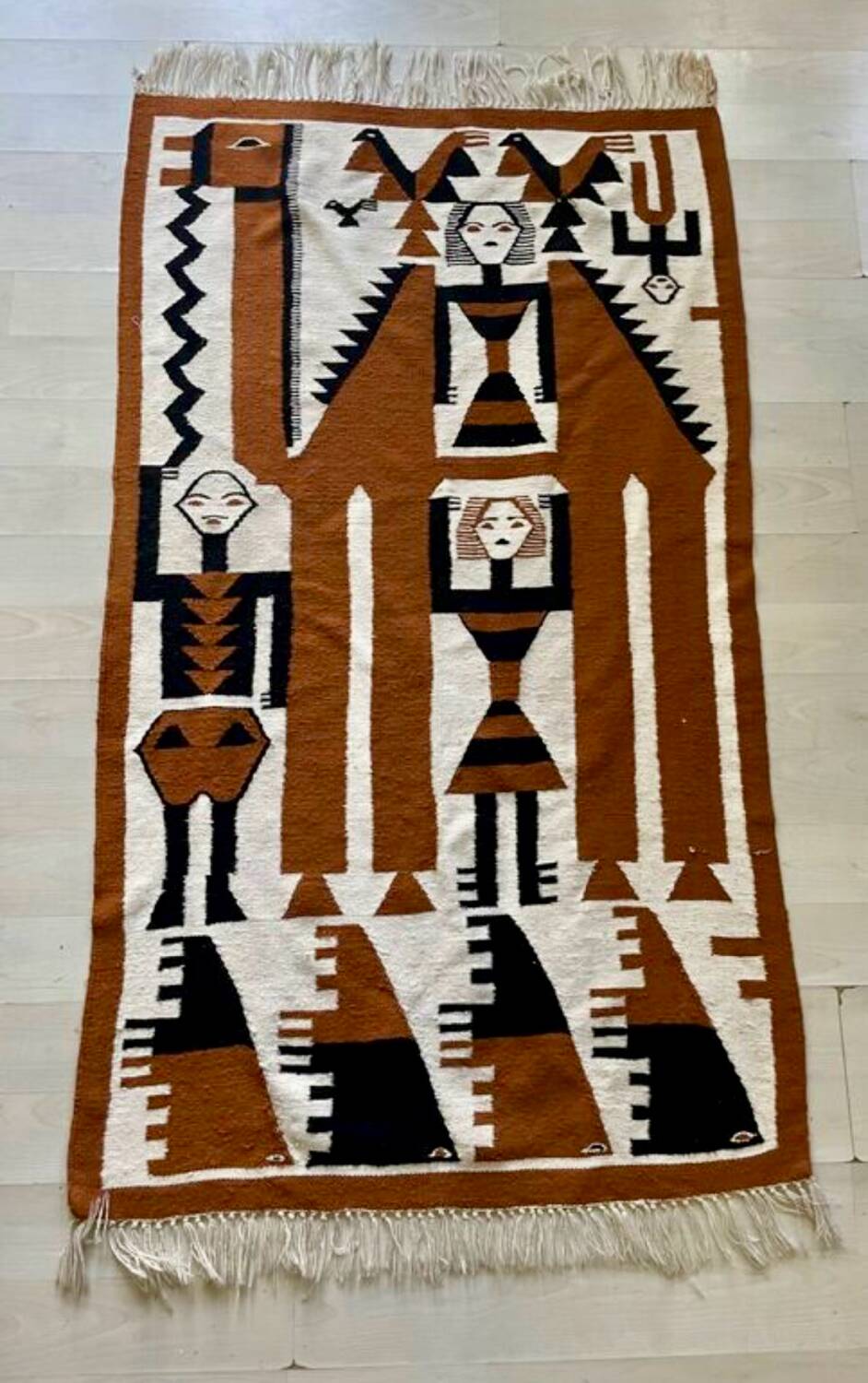 Handmade Peruvian wool rug