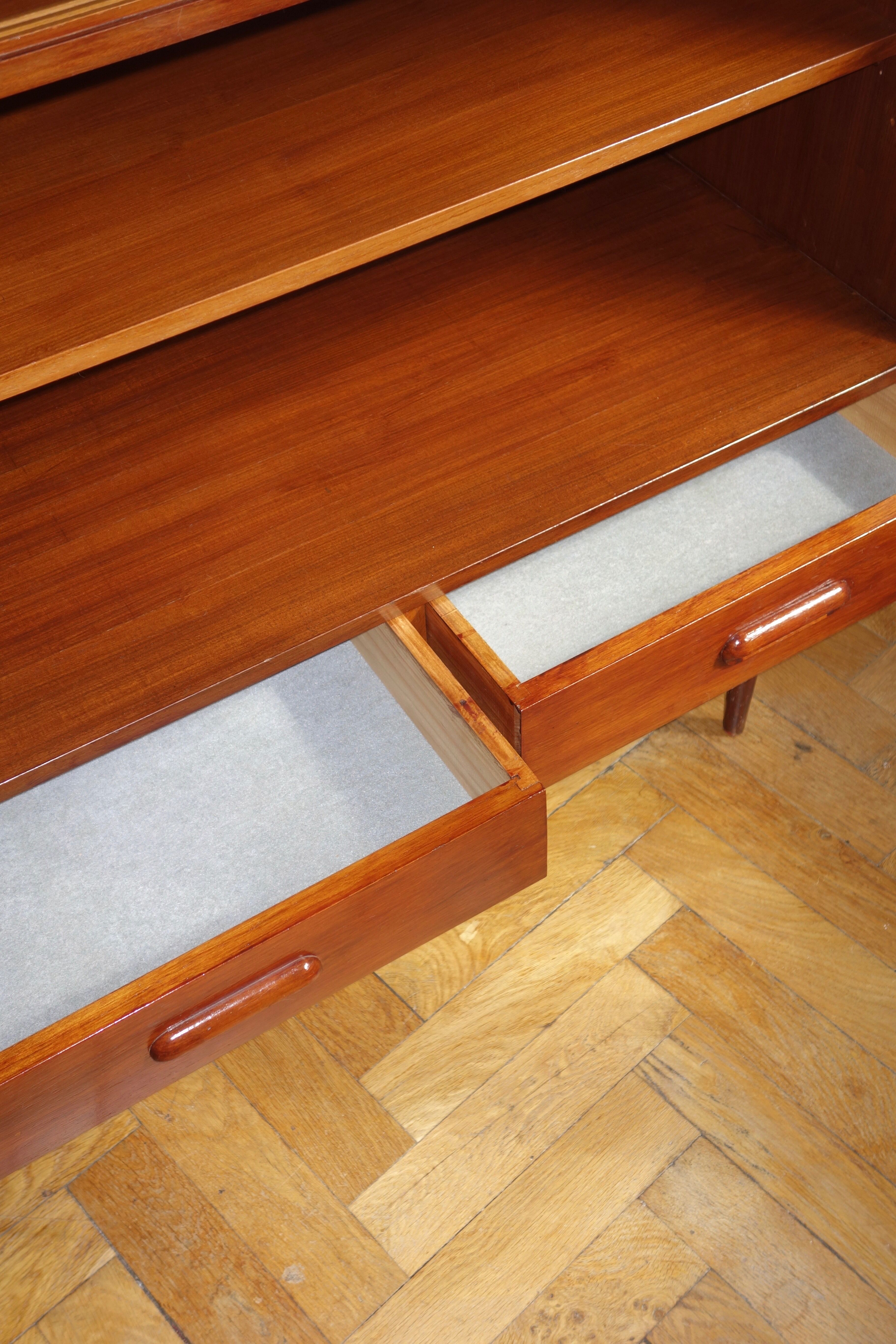 Scandinavian teak library from the 1960s