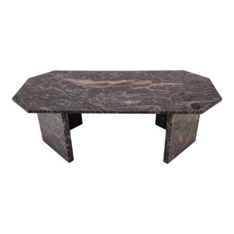 Table basse en granit années 1980