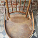 Ancienne chaise haute modulable pour bébé en bois
