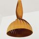 Swedish Mid Century Modern wooden pendant lamp by Hans Agne Jakobsson