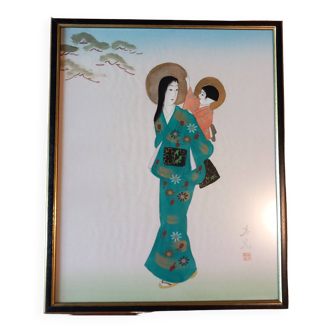 Japanese vintage maternity print