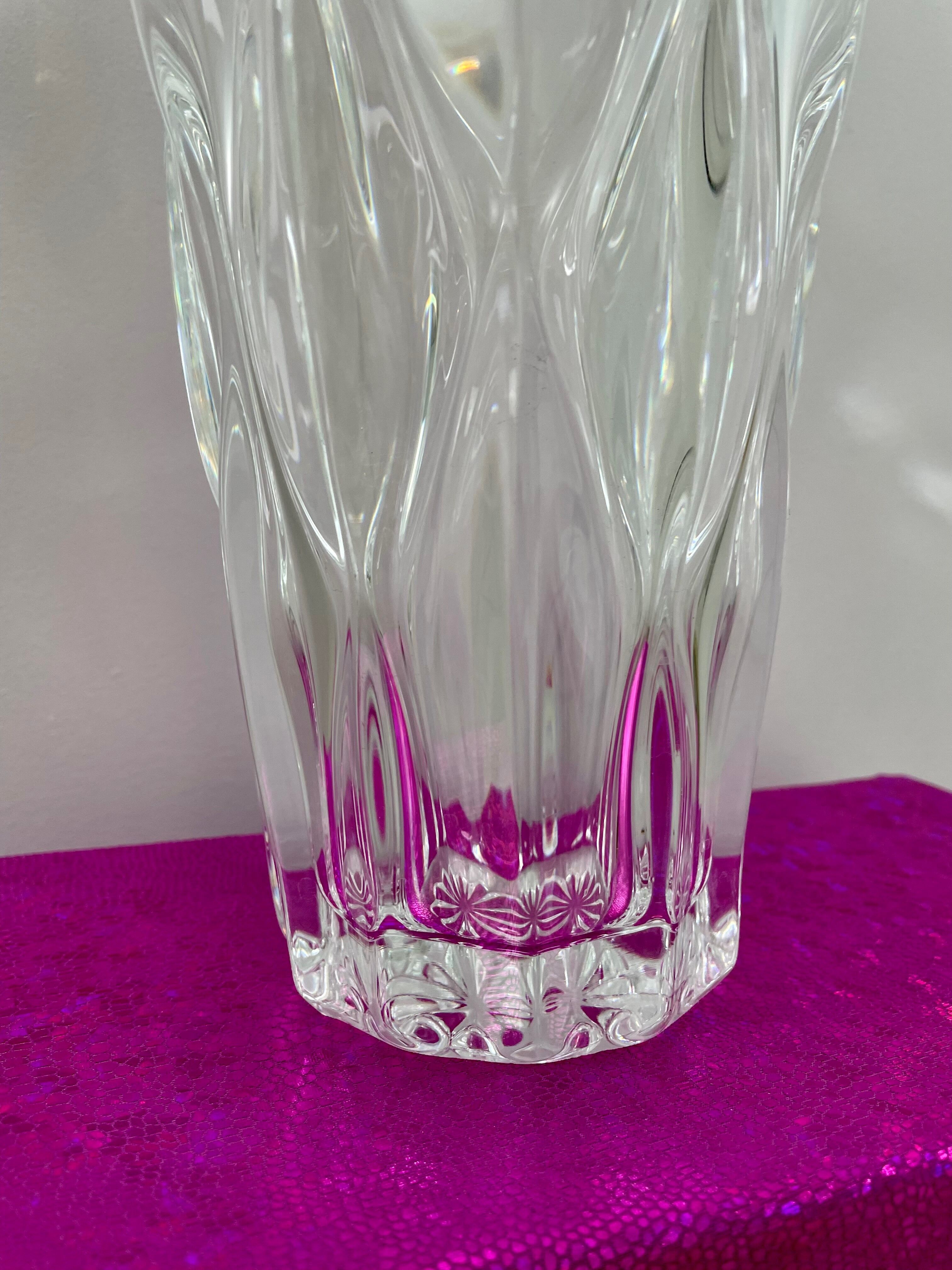 Glass vase made in France 70's
