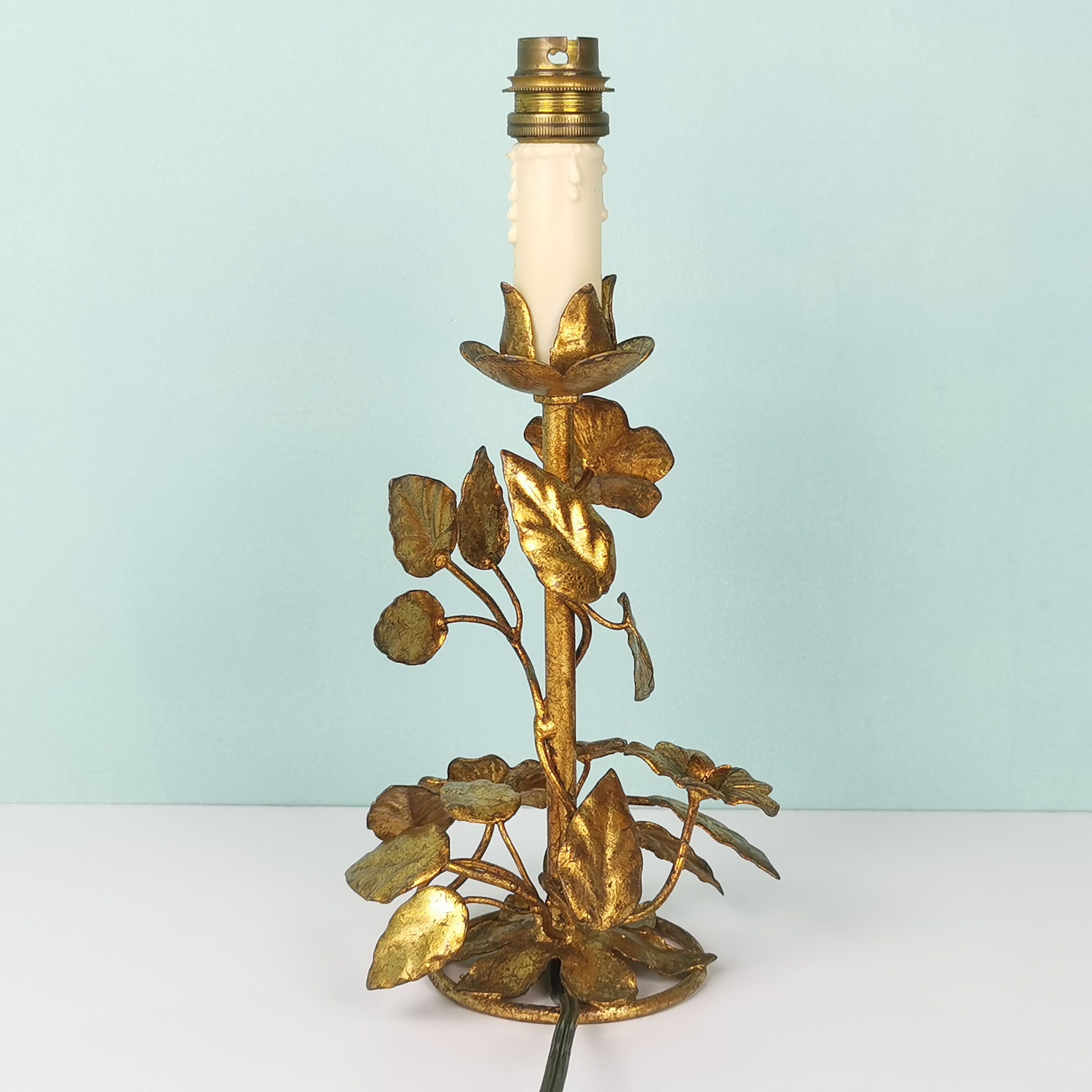 Paires de lampes "fleurs" italiennes