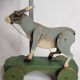 Old articulated toy to pull 27 cm, donkey, 1900