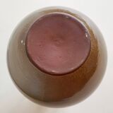 Vintage enameled stoneware vase 1960