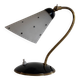 Lampe de chevet du milieu du siècle en métal noir et laiton, années 1950, Allemagne