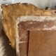 Antique gilded wood fireplace trumeau mirror 125x80