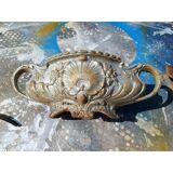 2 cast iron planters from 1900 from Charleville-Mézières, rockery style