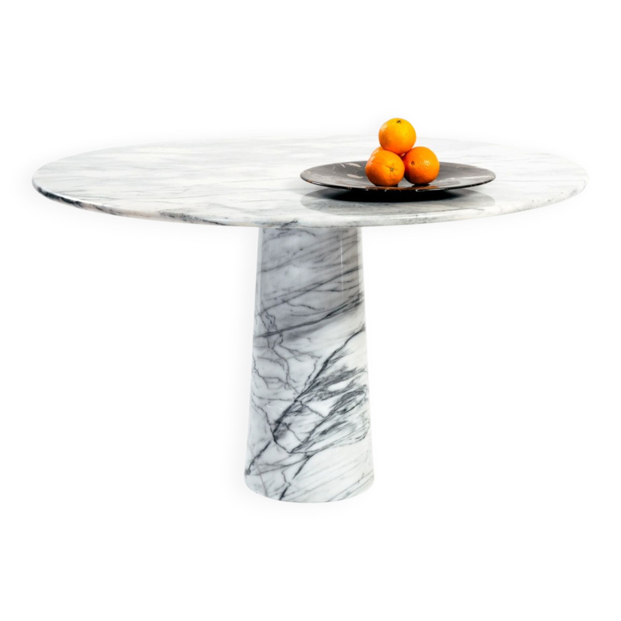 Table à manger en marbre italien du milieu du siècle dans le style d'Angelo Mangiarotti.