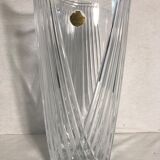 Old vase glass of cristal d'arques made in France decoration vintage