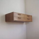 Teak Wall Drawer Module By Kai Kristiansen For Feldballes Møbler, 1960s