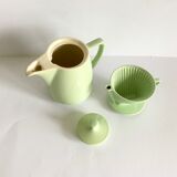 Melitta ceramic coffeepot & filter, 1960