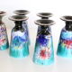 Set of 6 mazagran varnished gré
