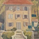 Mansion, oil by PG Klein