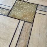 Travertine coffee table