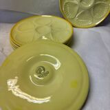 Set of 6 Moulin des Loups shell plates