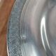 Vintage silver-plated compote with engraved frieze.