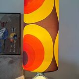 Table lamp with handmade lampshades