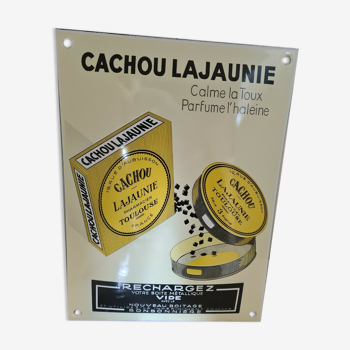 Plaque émaillée Cachou lajaunie