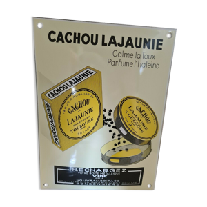 Plaque émaillée Cachou