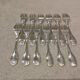 12 silver-plated metal cake forks by Christofle Vendôme 15.2