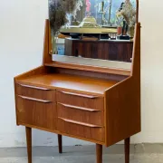 Teak dressling table, Denmark, 1960s–70s, vintage, mid-century modern