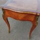 bureau plat ancien en marqueterie style louis xv