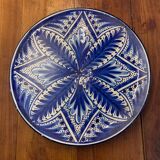 Andalusian decorative dish blue sign