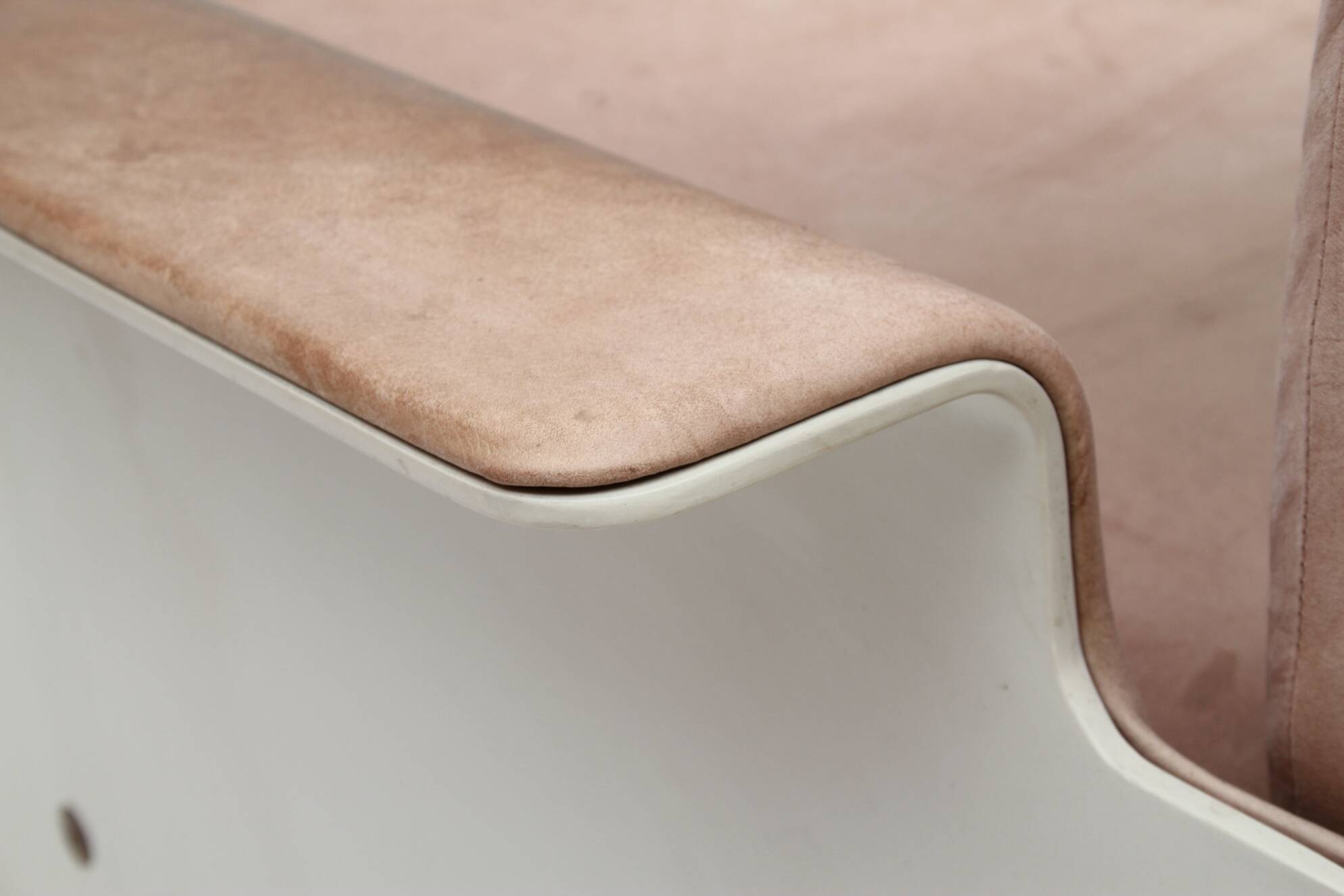 1960s chair leather brown, Dieter Rams